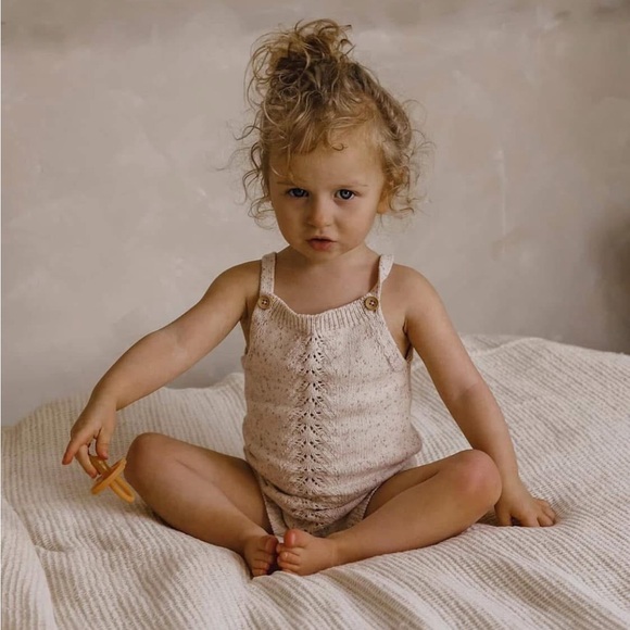 Jamie Kay Soft Cream Knit Romper - Picture 2 of 6